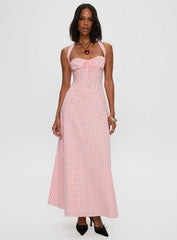 Lucky For You Halter Maxi Dress Multi