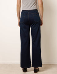 Herringbone Tie Up Stretch Trousers