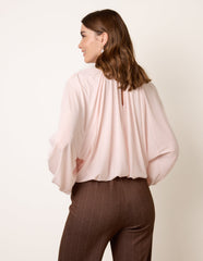 Batwing Puffball Blouse