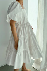 PUFF SLEEVE DRESS