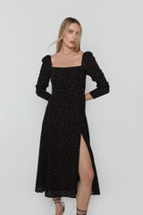 FLORAL MIDI DRESS