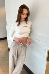 LAYERED LONG SLEEVE AND CROPPED TANK SET