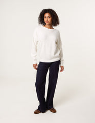 Round Neck Bow Back Detailed Jumper