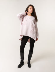 Lace Bow Sweat Top