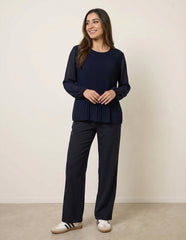 Long Sleeve Pleated Top