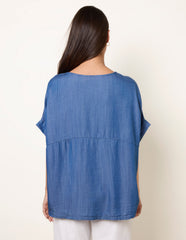 Mid Denim Wash Top