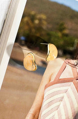 Phia Earrings - Peach