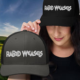 Rabid Weasels (Pick Color w/ White Stitching) Trucker Cap