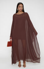 Olsen Maxi Dress ~ Chocolate Chiffon