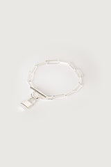 CHAIN BRACELET WITH LOCK PENDANT