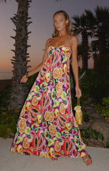 Kaya Maxi Dress ~ Fruit Slices