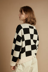 CHECKERED CARDIGAN