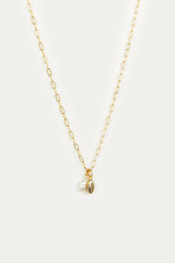 PEARL AND PEBBLE PENDANT NECKLACE