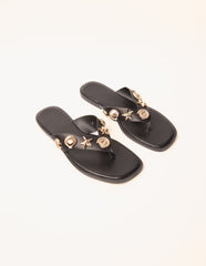 Sea Life Embellished Flip Flops