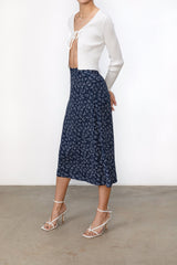FLORAL MIDI SKIRT