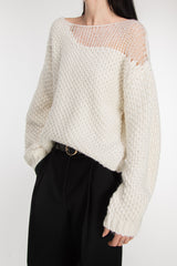 DISTRESSED DETAIL SWEATER