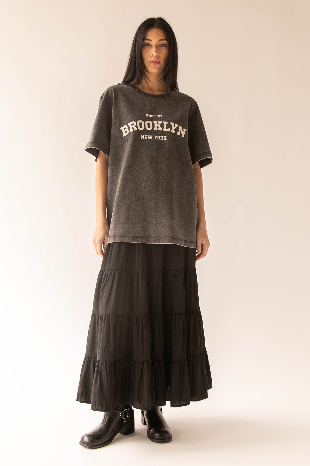 OVERSIZED GRAPHIC 'BROOKLYN' T-SHIRT