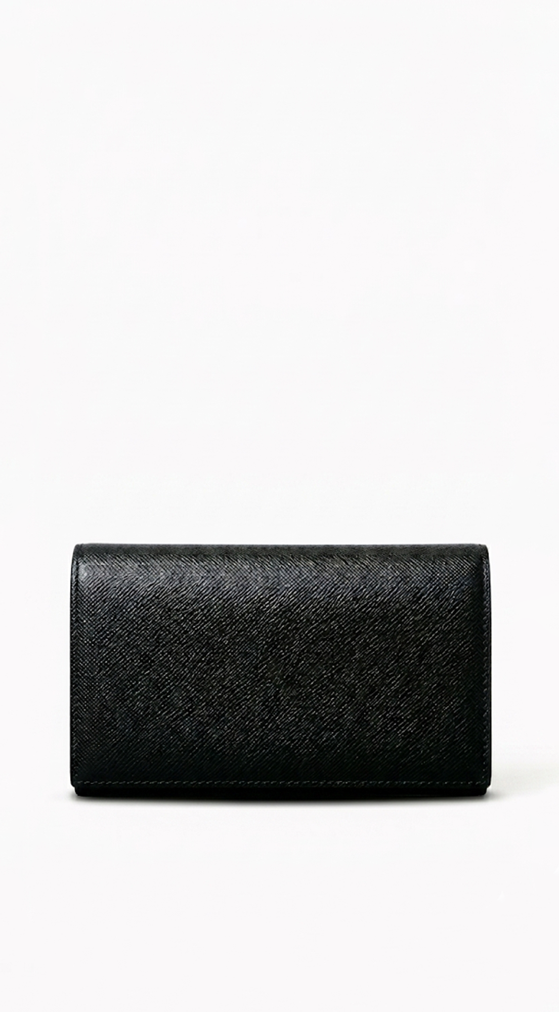 Luna Shine Faux Leather Clutch Purse - Black