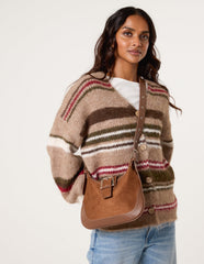 Multi Stripe Knit Cardigan