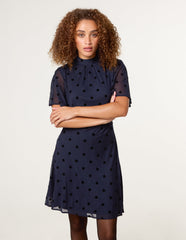 Polka Dot Tie Back Dress