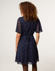 Polka Dot Tie Back Dress