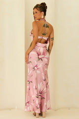 Bloom Baby Satin Maxi Dress - Blush