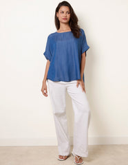 Mid Denim Wash Top
