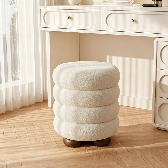 Caspian Pouffe Stool detail image