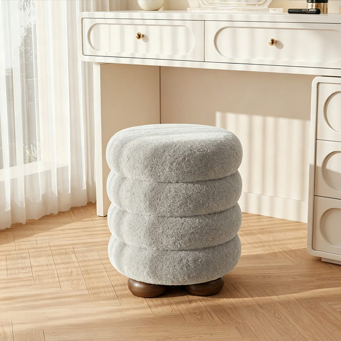 Caspian Pouffe Stool detail image