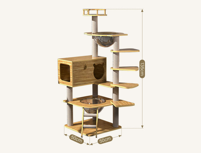 Hester Cat Climber, Cat Tree, Wood