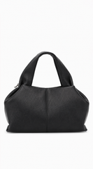 Sophia Lux Soft PU Leather Handbag - Black