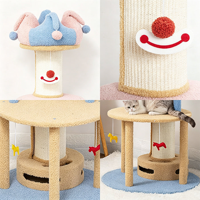 Lori Cat Climber, Cat Tree, Coral Fleece