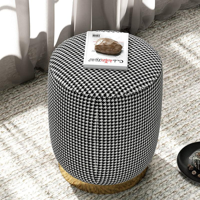 N89 Round Stool, Leather/ Velvet-Weilai Concept-Weilai Concept