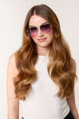 Ombre Lens Gold Frame Sunglasses