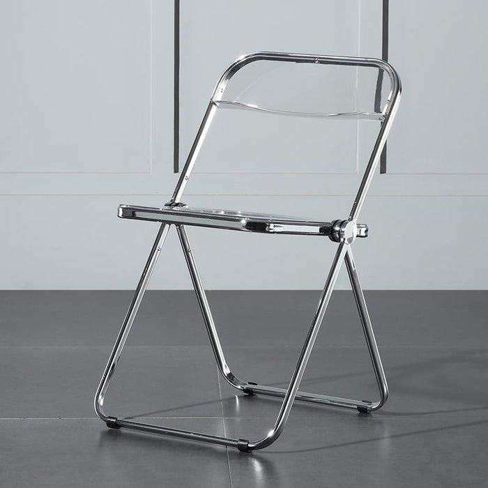 Philippe Starck Style Acrylic Folding Chair II-Weilai Concept-Clear-Weilai Concept