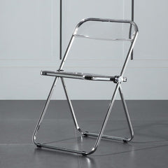 Philippe Starck Style Acrylic Folding Chair II-Weilai Concept-Clear-Weilai Concept
