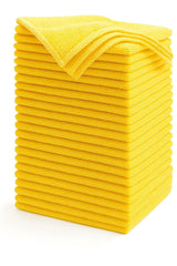 Premium Microfibre Cloth Yellow – Ultra Soft Lint-Free Car Detailing Cleaning Cloth (Pack of 10) image 0